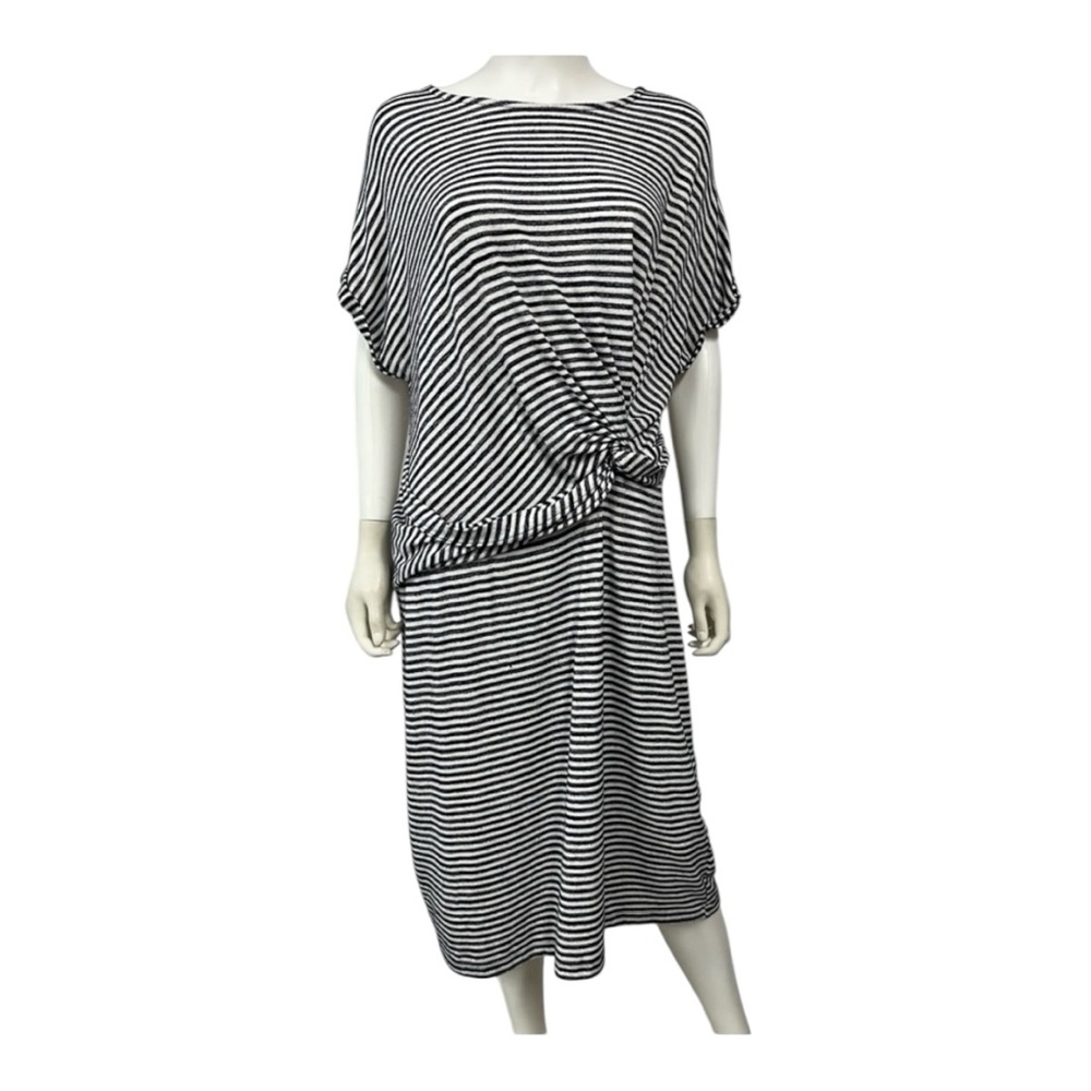 GAP Monochrome Striped Midi Dress